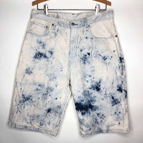 levi denim cargo shorts